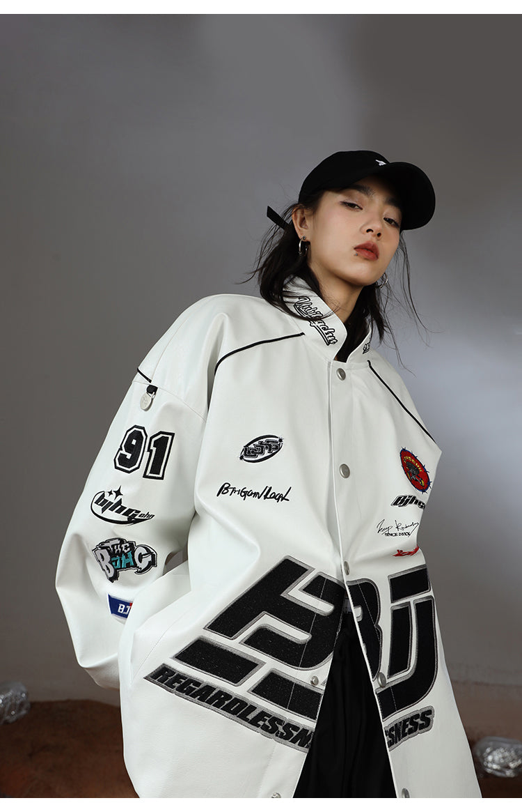 BJHG Patched Biker Jacket