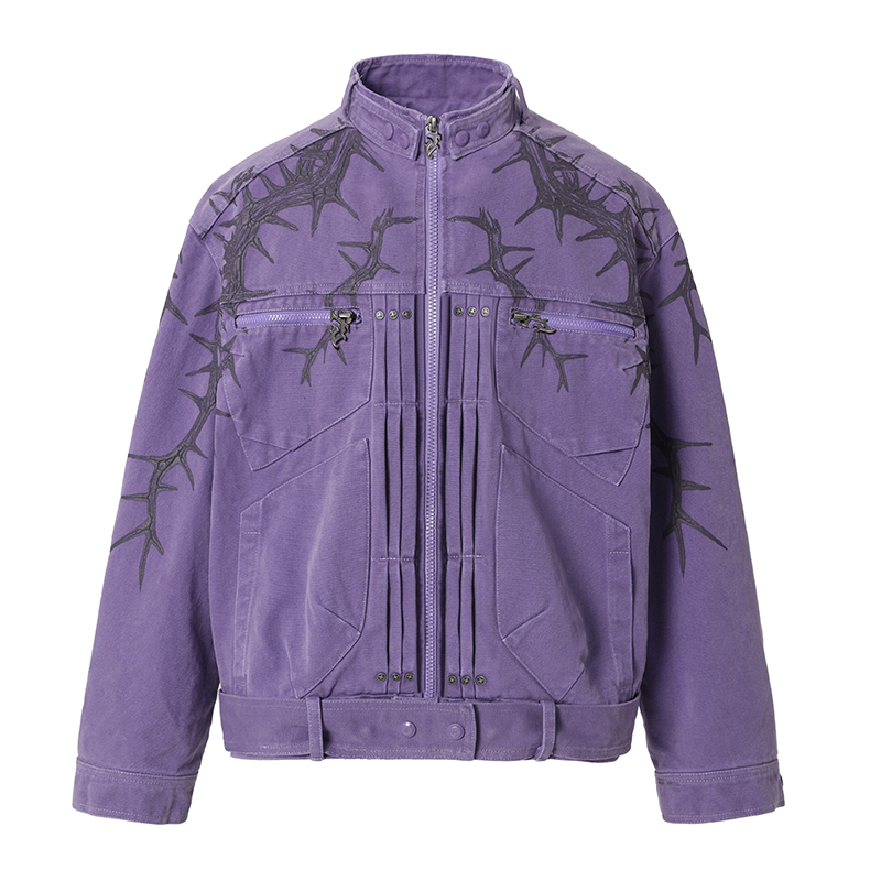JHYQ Embossed Thorn Heavyweight Jacket