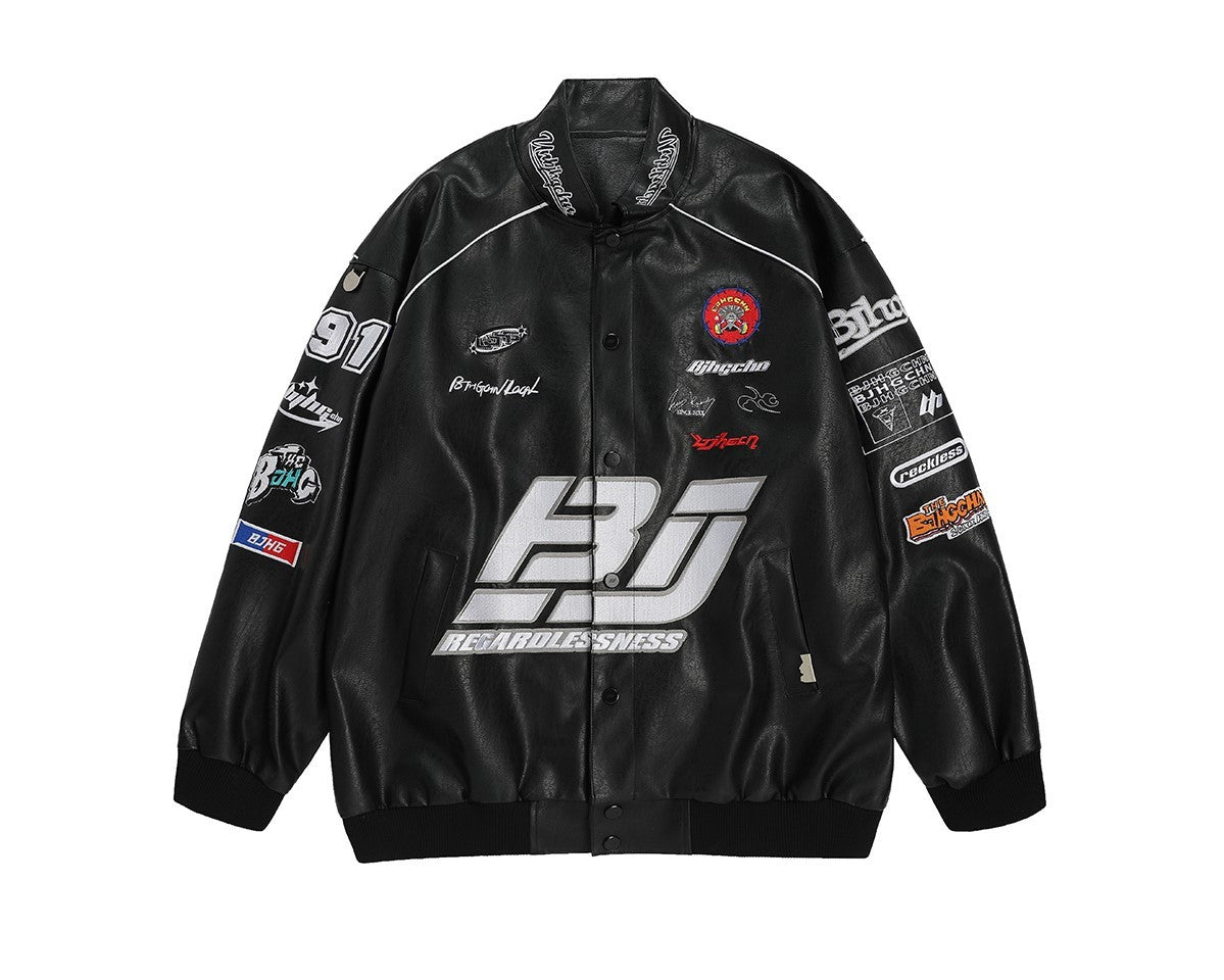 BJHG Patched Biker Jacket