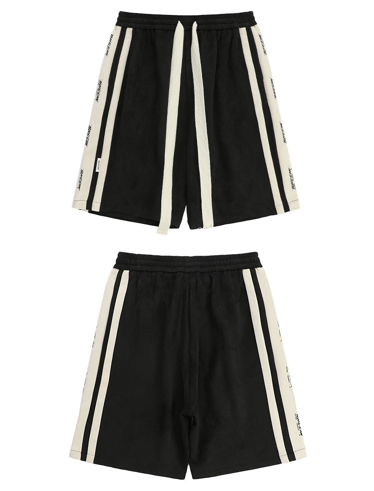 BJHG Velour Wideleg Lounge Shorts