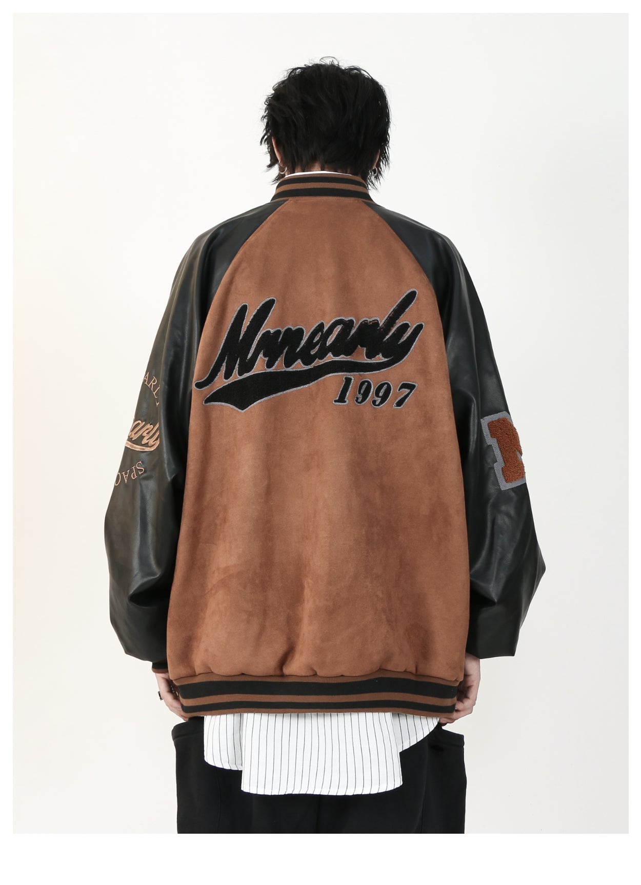 MRNEARLY "1997" Suede Varsity Jacket
