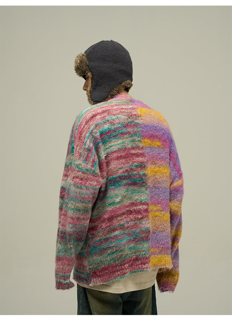 WLNEXT "Dopamine" Contrast Cardigan