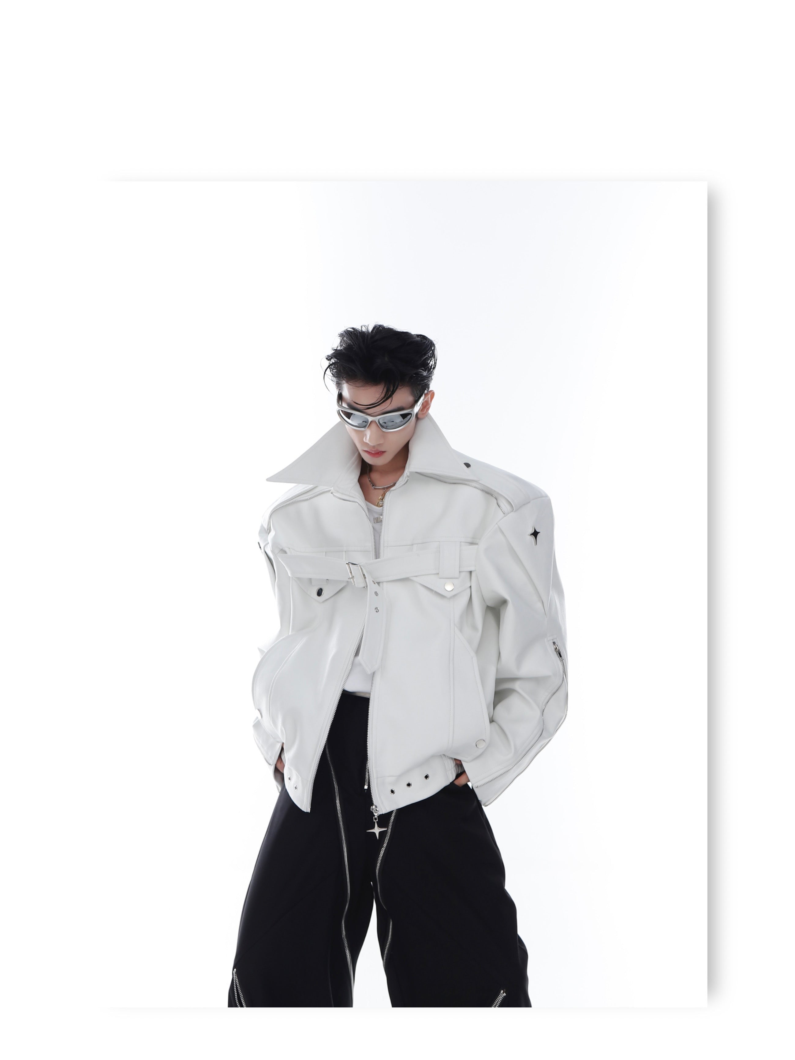 CulturE Pin-Buckle Biker Jacket