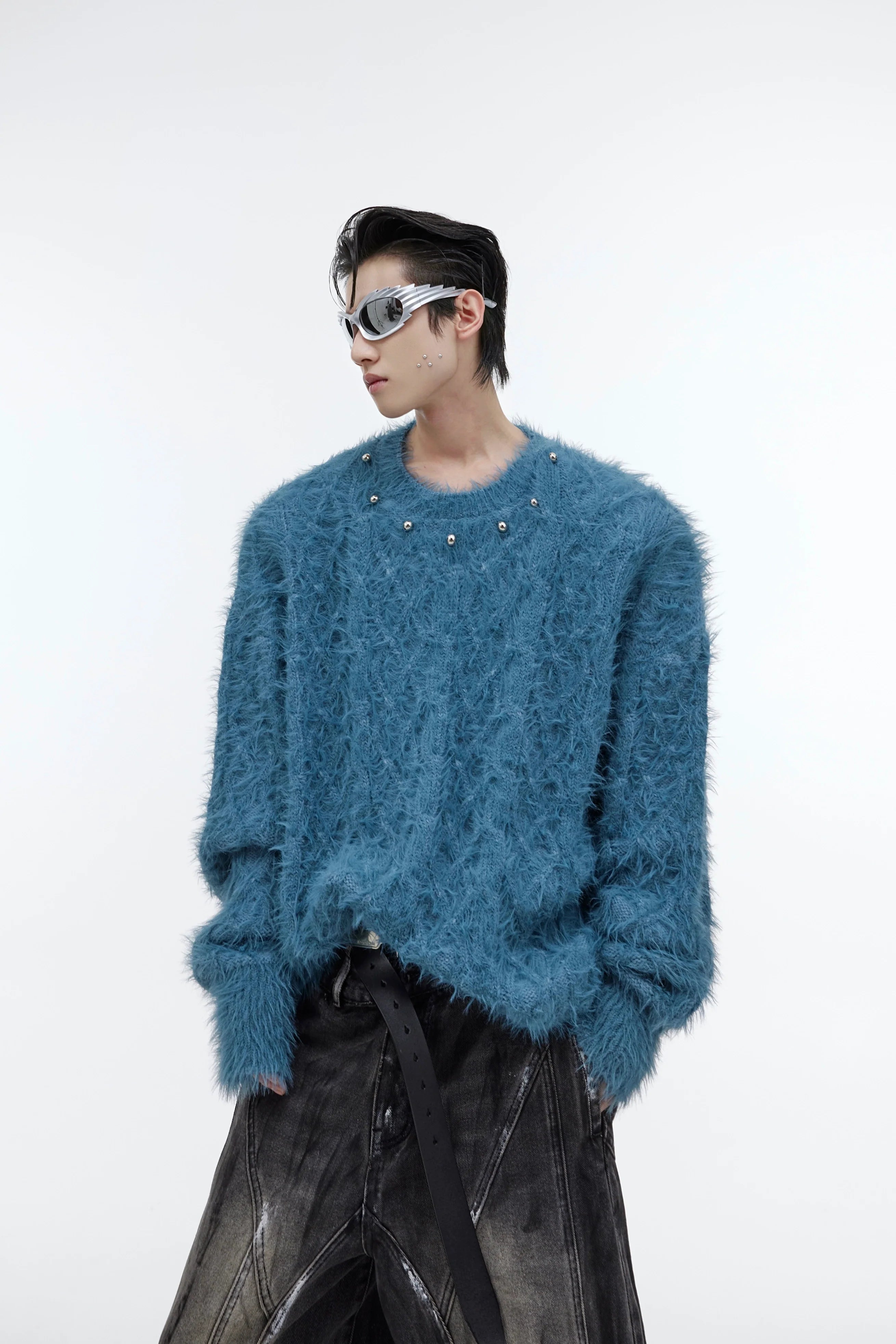 CulturE Studded Collar Sweater