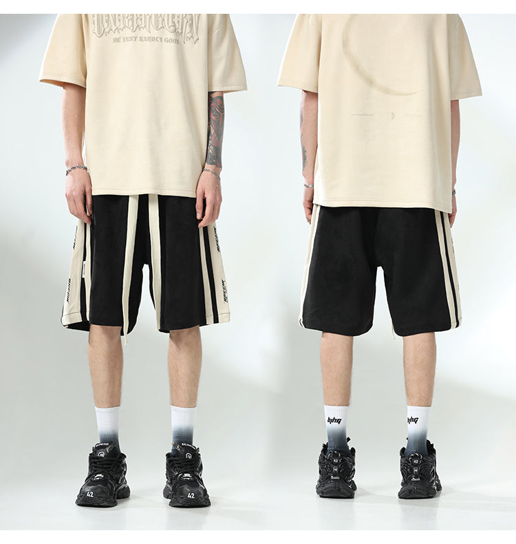 BJHG Velour Wideleg Lounge Shorts
