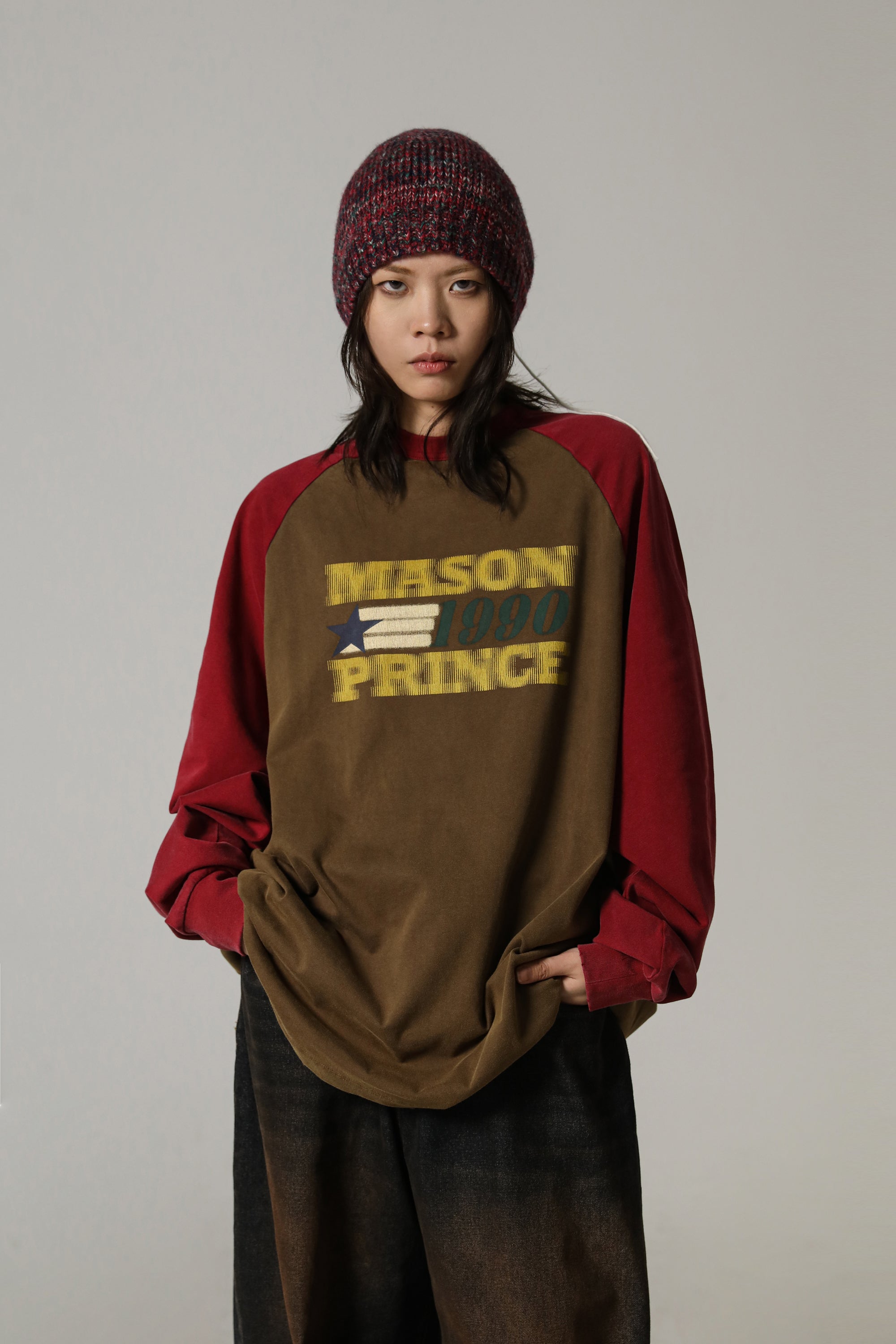 MASONPRINCE "1990" Contrast Long Sleeve