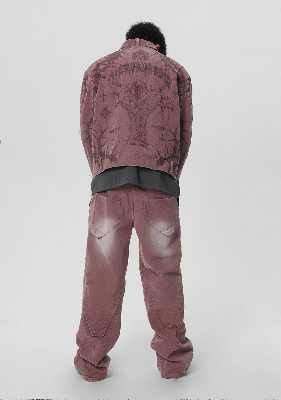 JHYQ Embossed Thorn Heavyweight Jacket