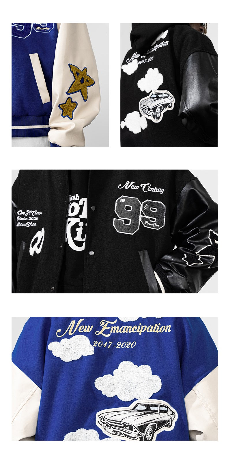 HARSH and CRUEL "Clouded" Varsity Jacket