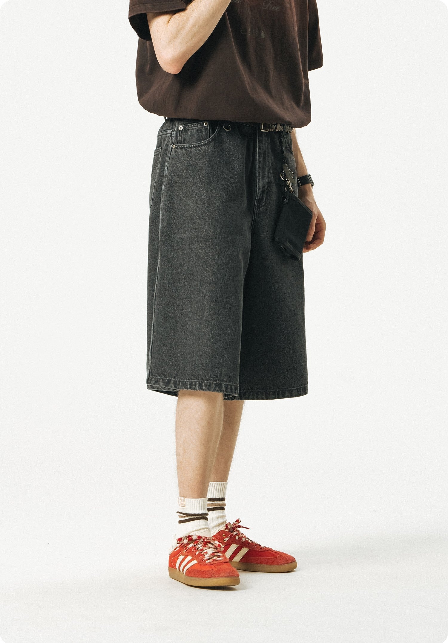 714street Japanese Washed Denim Shorts