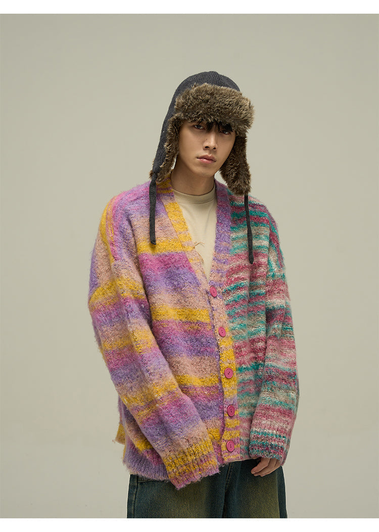 WLNEXT "Dopamine" Contrast Cardigan