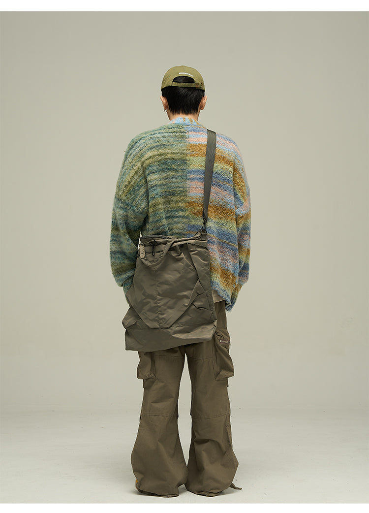WLNEXT "Dopamine" Contrast Cardigan