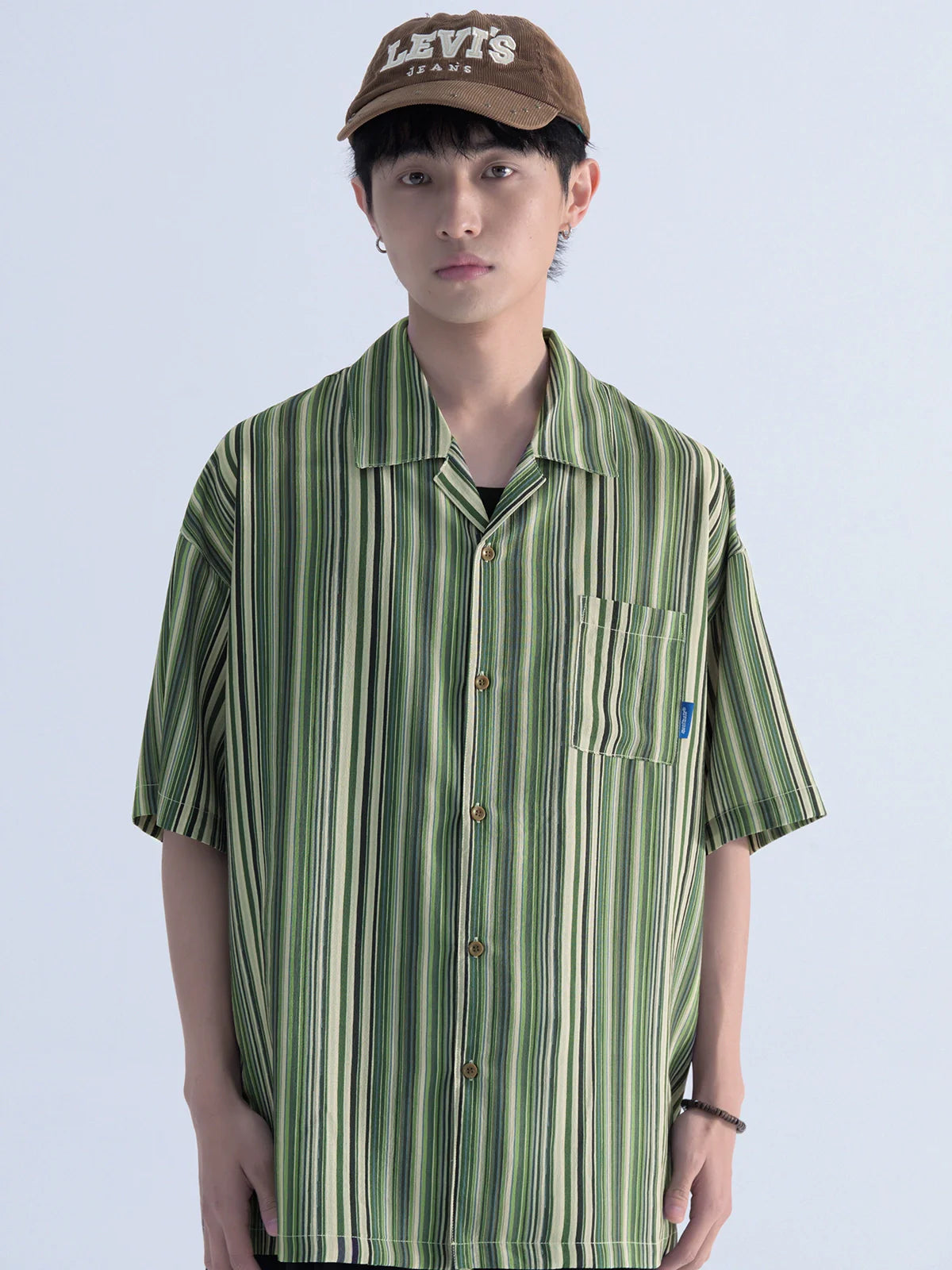 Mentmate Retro-Striped Button Up