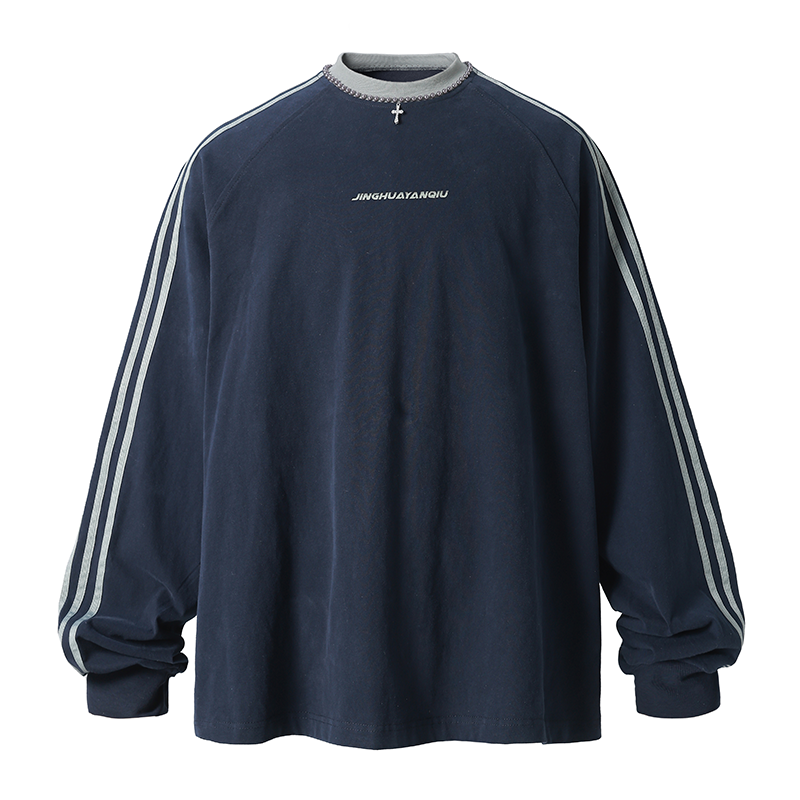 JHYQ Silver Beaded Cross Long Sleeve
