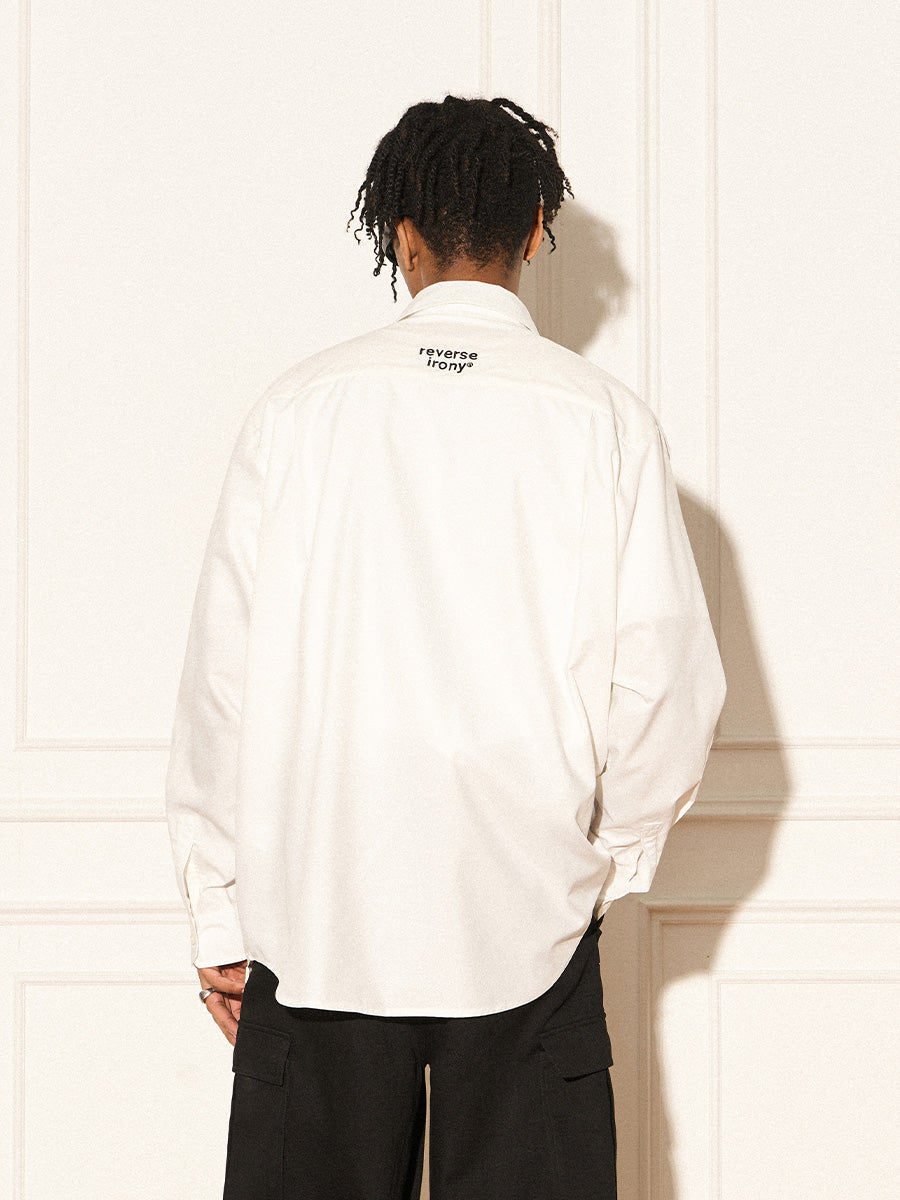 REVERSE IRONY Portrait Button Long Sleeve