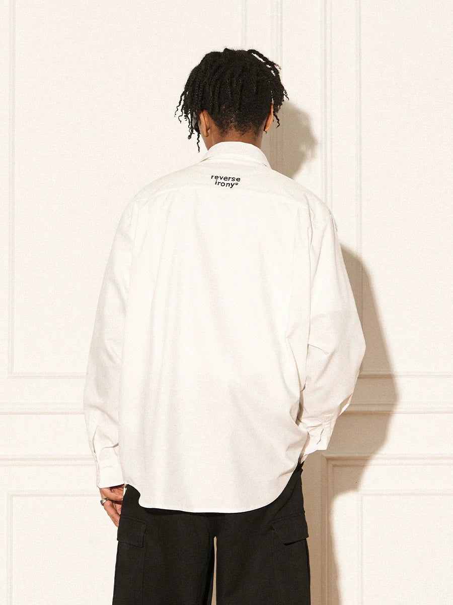 REVERSE IRONY Portrait Button Long Sleeve