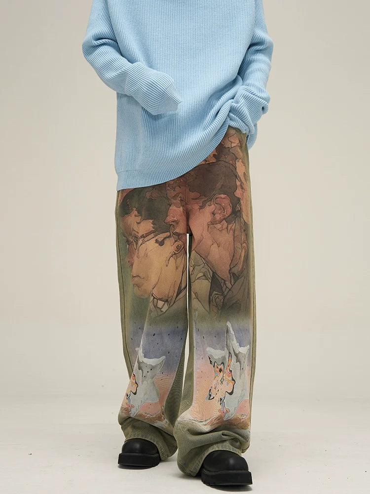HJK Exclusive Oil Painted Jeans