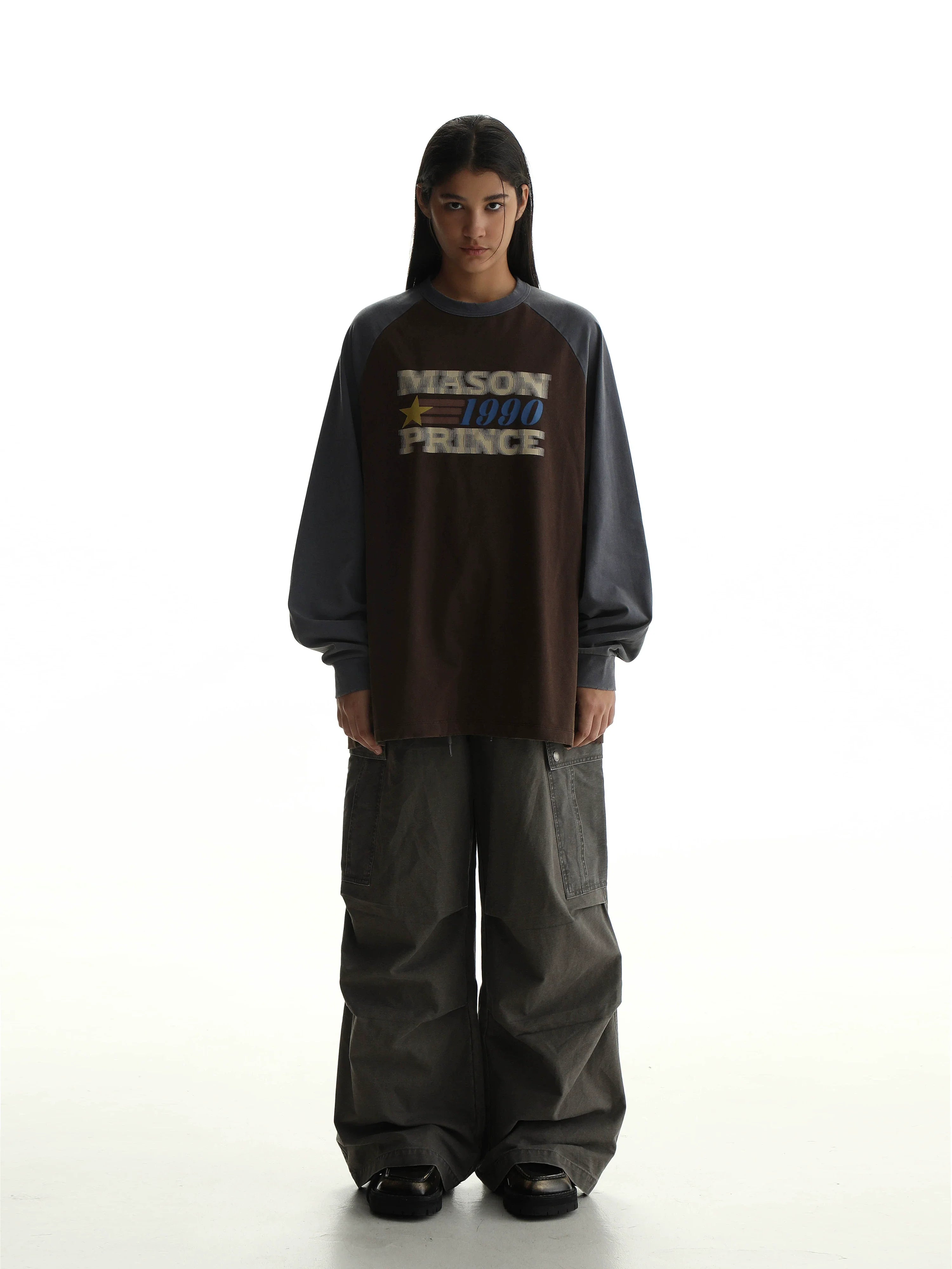 MASONPRINCE "1990" Contrast Long Sleeve