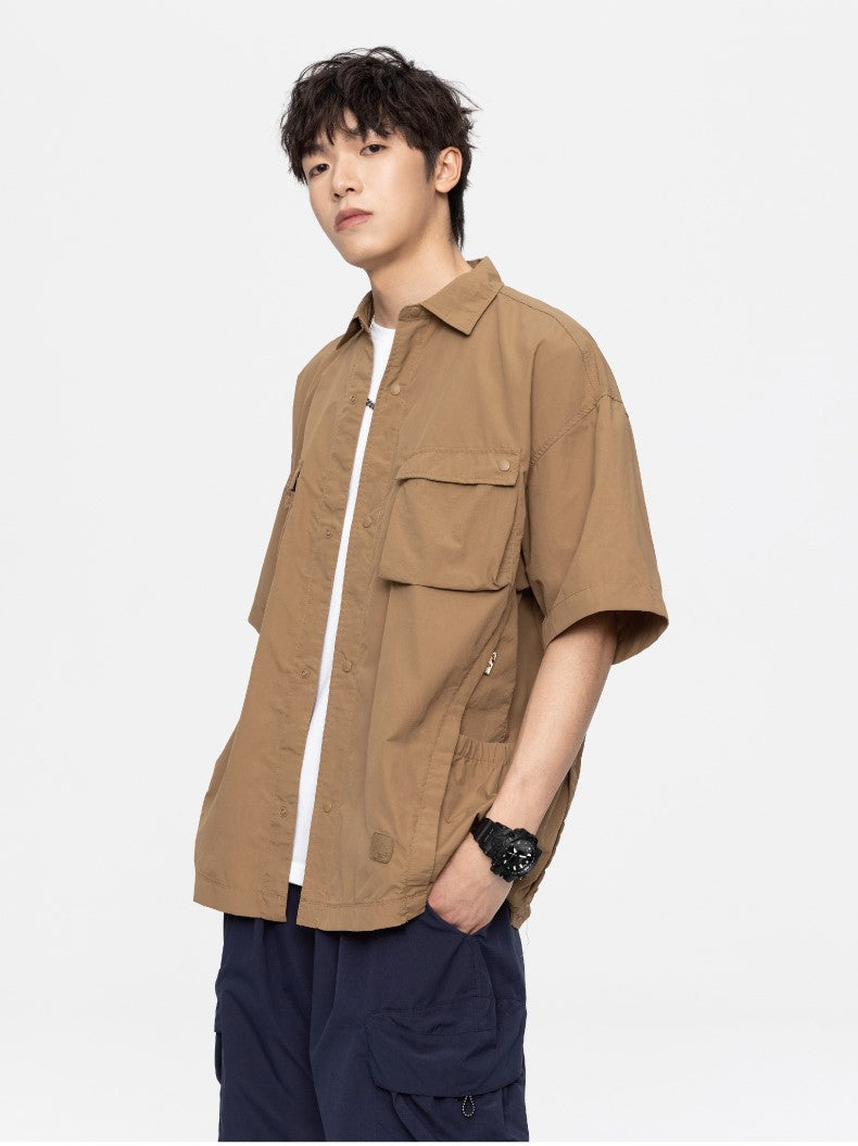 GTRG Paneled Button-Up Shirt