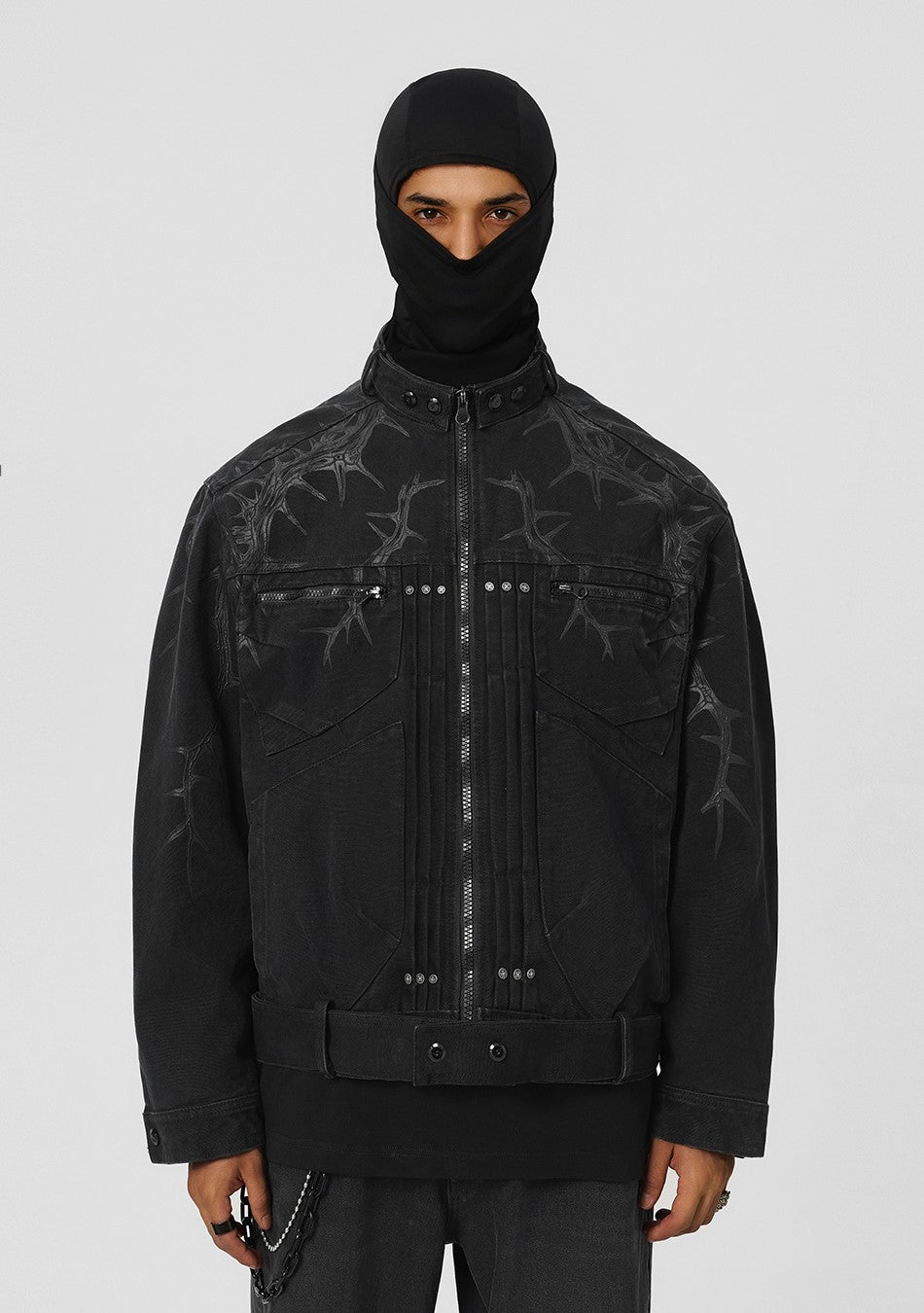 JHYQ Embossed Thorn Heavyweight Jacket