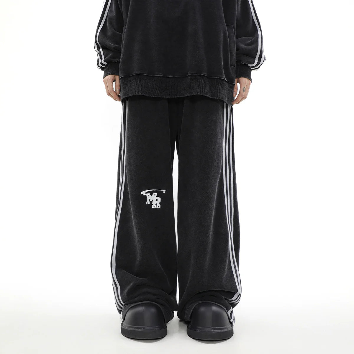 MRNEARLY Wide Leg Track Pants