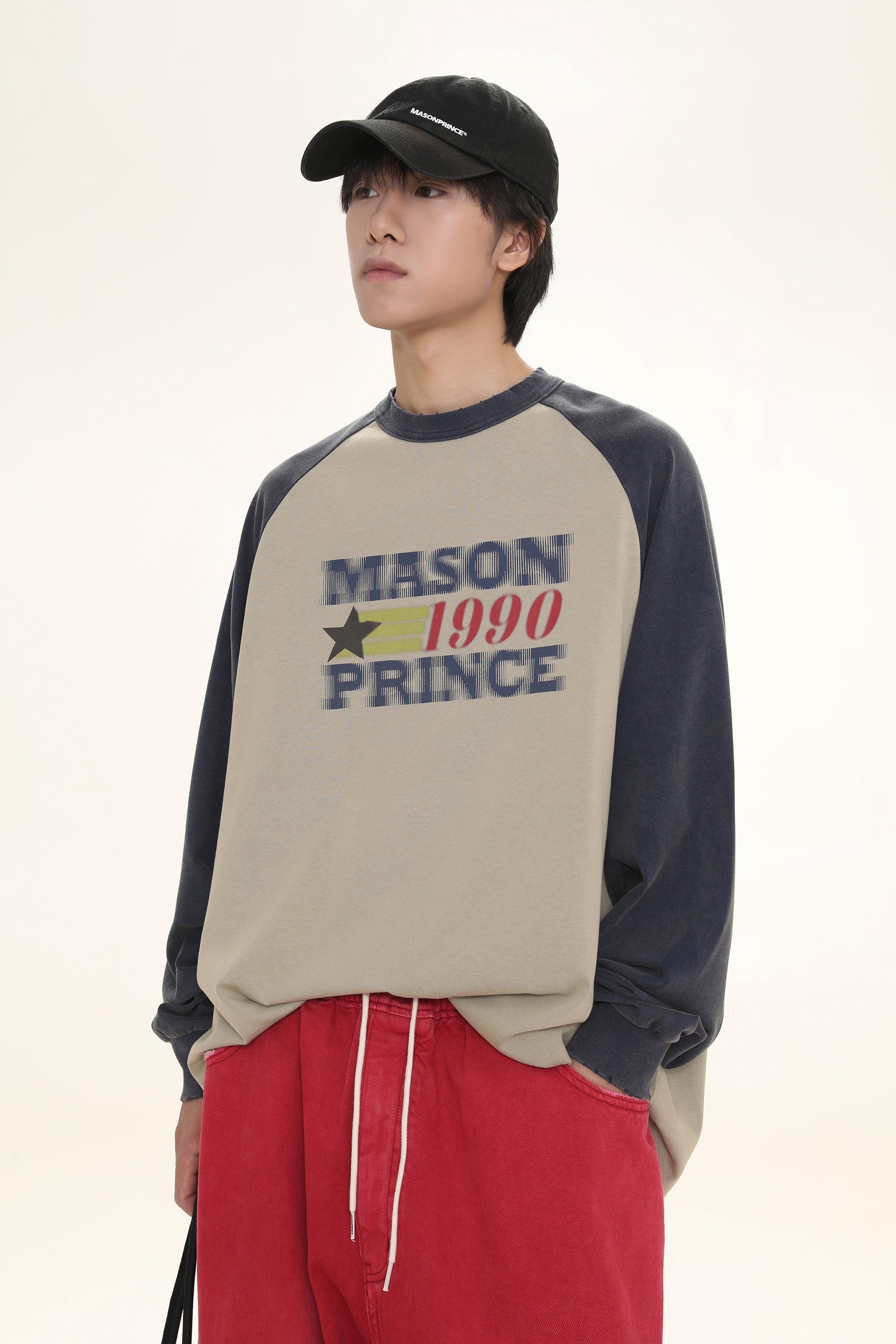 MASONPRINCE "1990" Contrast Long Sleeve