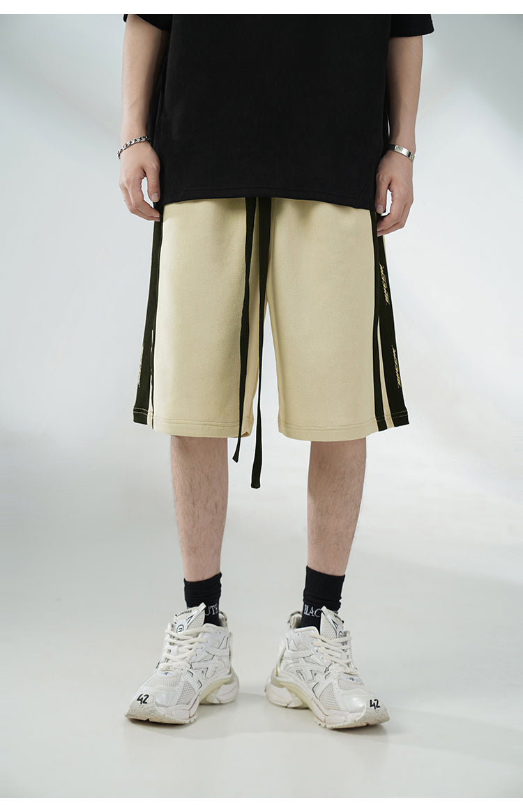 BJHG Velour Wideleg Lounge Shorts