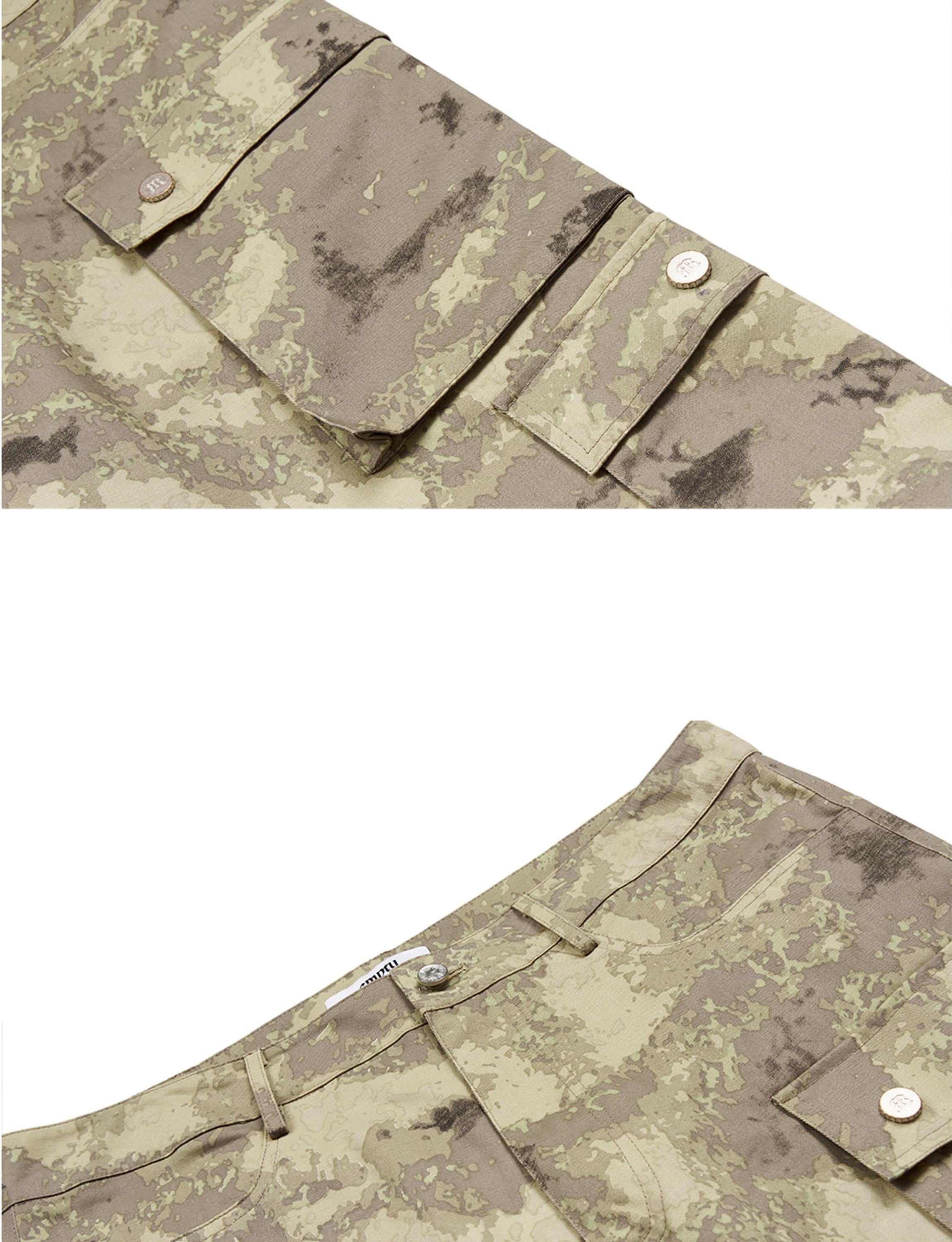 EMPTY REFERENCE Camoflauge Multipocket Cargo Pants
