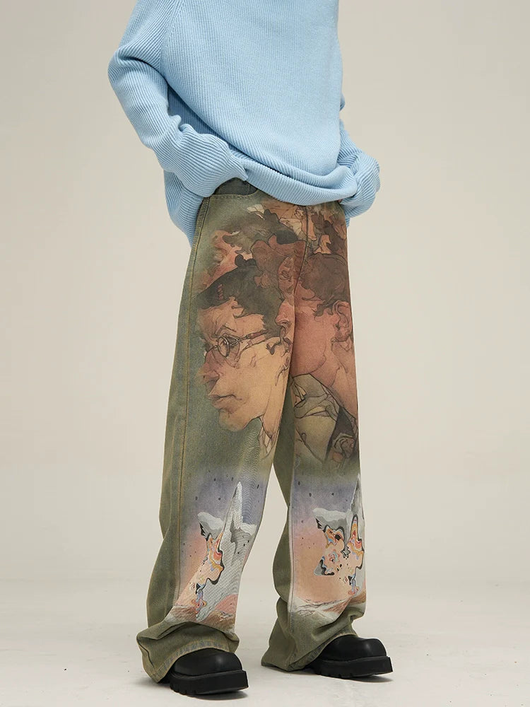 HJK Exclusive Oil Painted Jeans
