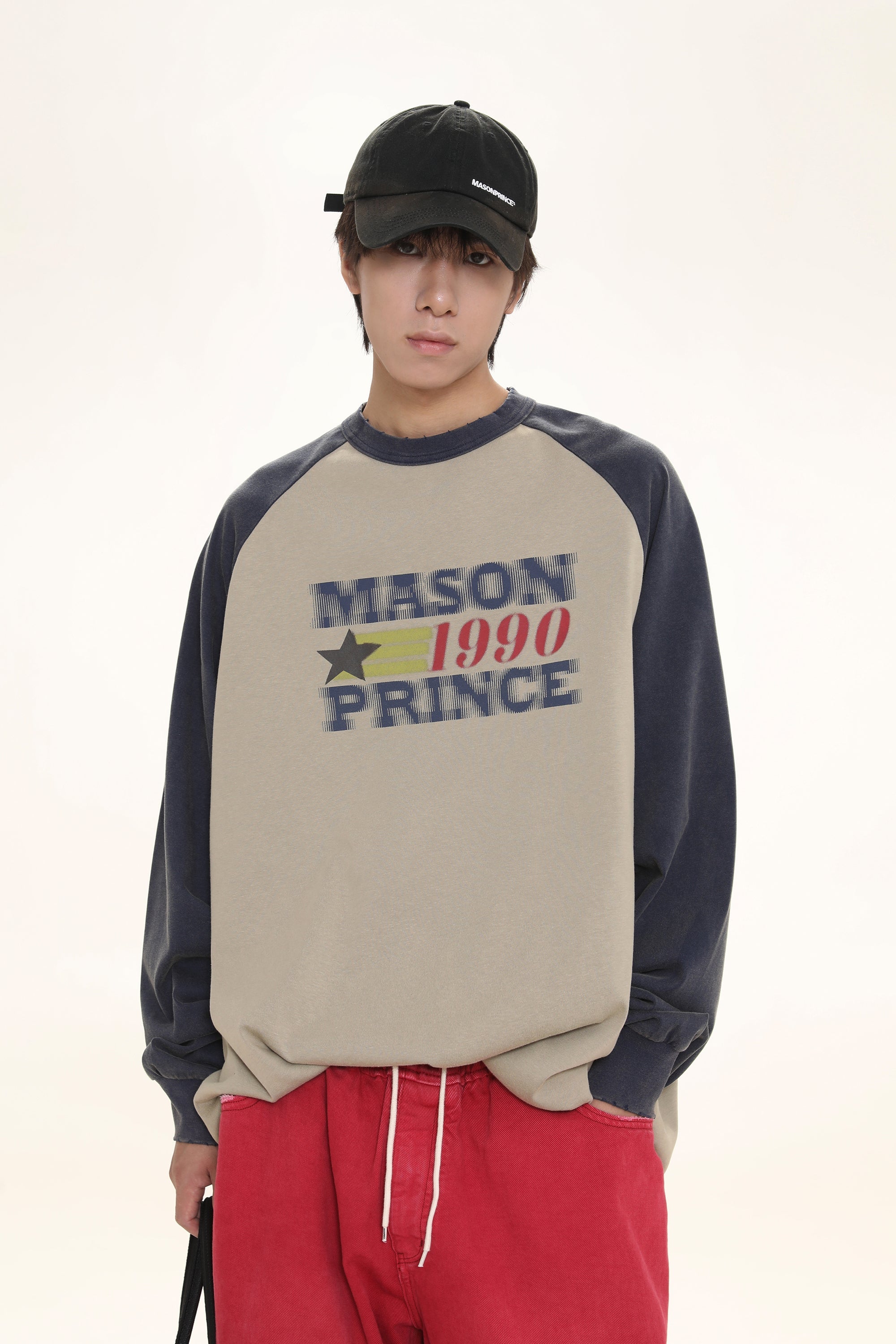 MASONPRINCE "1990" Contrast Long Sleeve