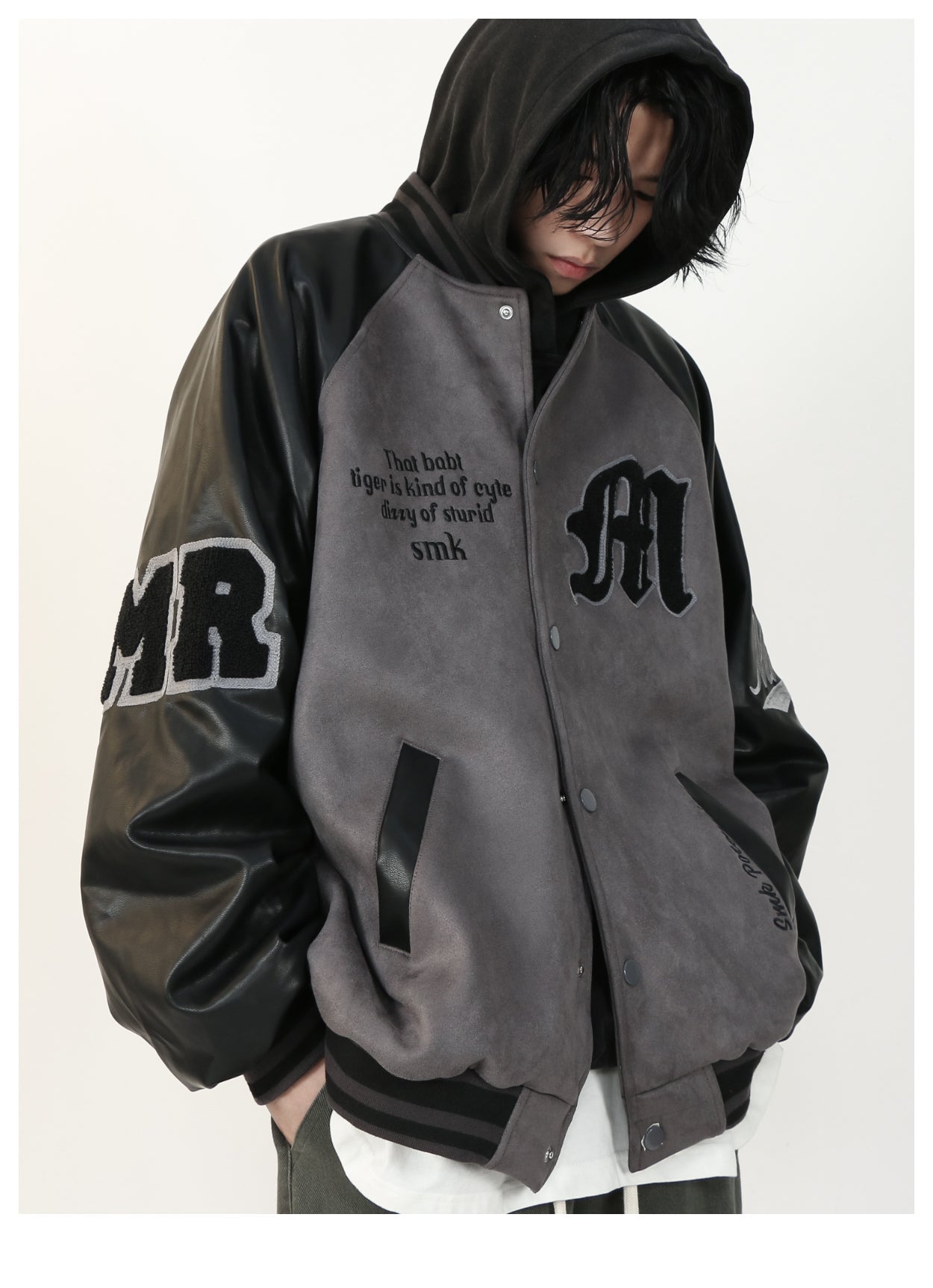 MRNEARLY "1997" Suede Varsity Jacket