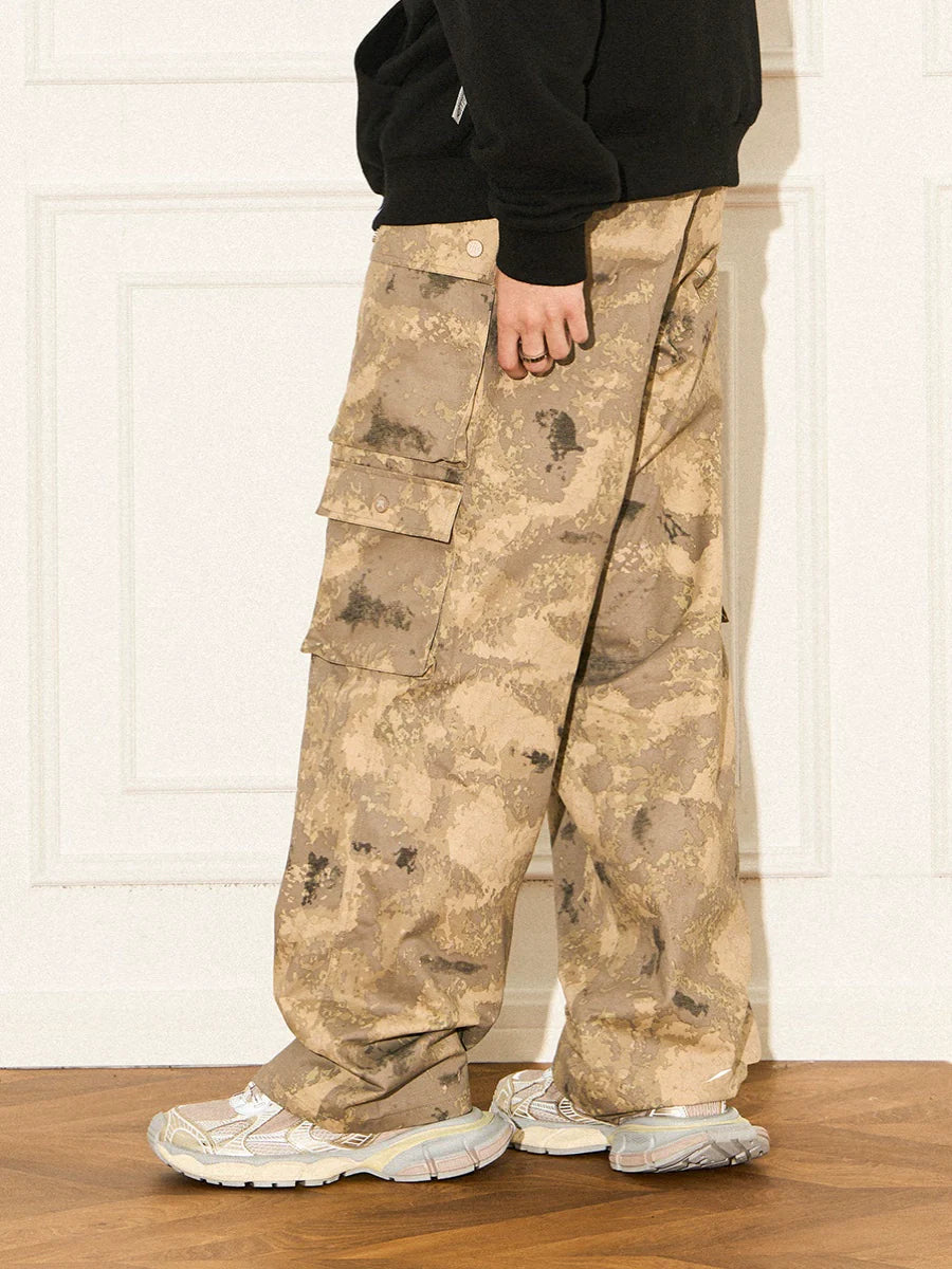 EMPTY REFERENCE Camoflauge Multipocket Cargo Pants