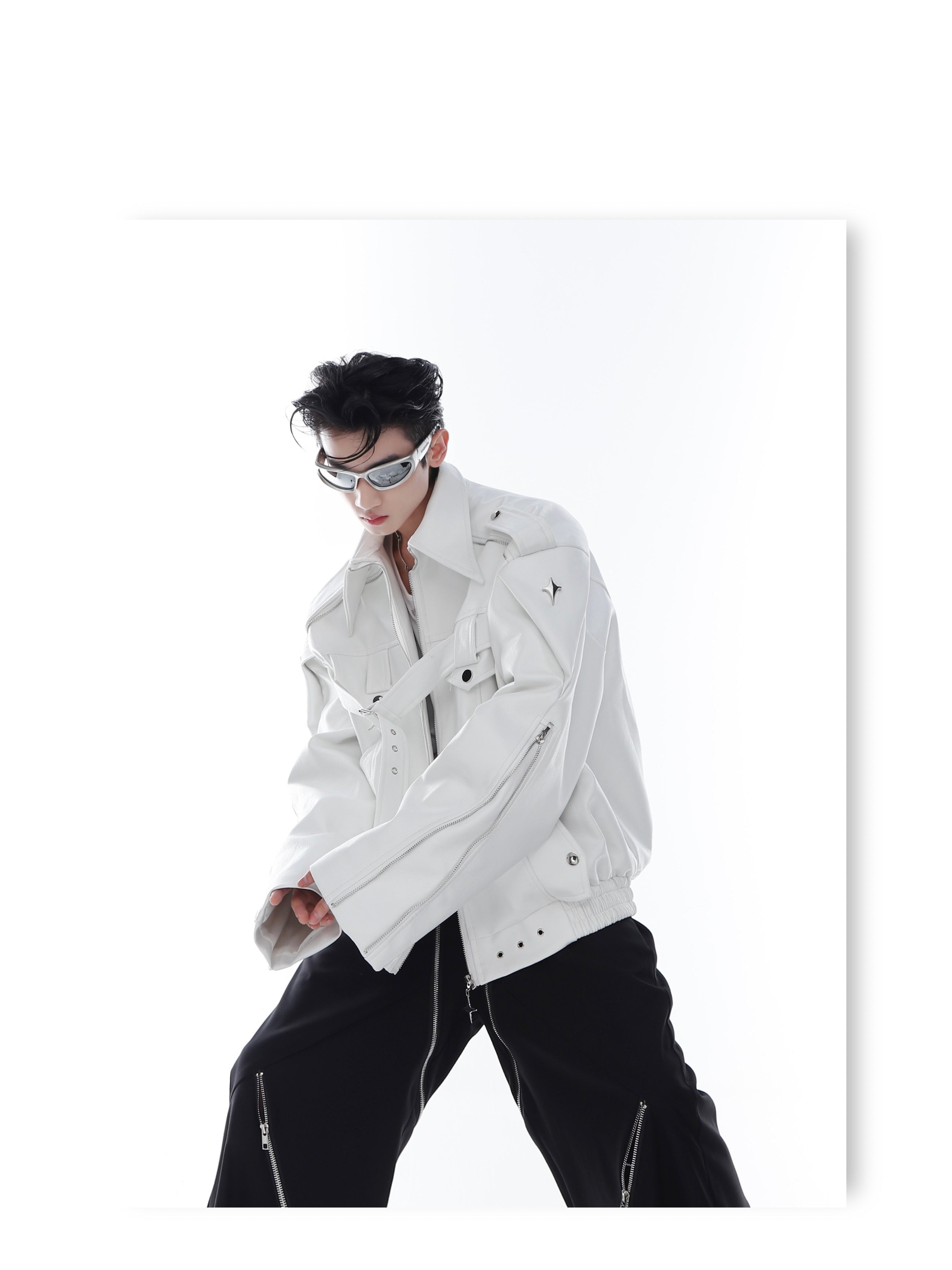 CulturE Pin-Buckle Biker Jacket