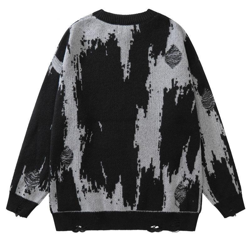 Grunge Distressed Knit Sweater