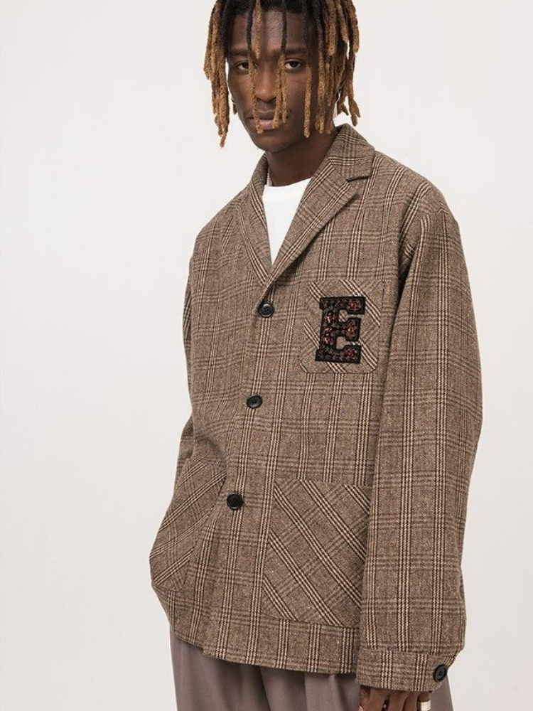 EMPTY REFERENCE Plaid Blazer