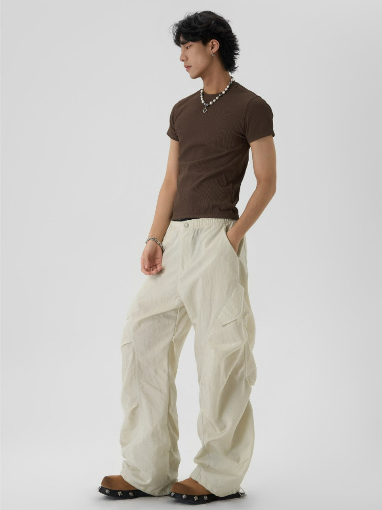 JHYQ Pleated Parachute Pants