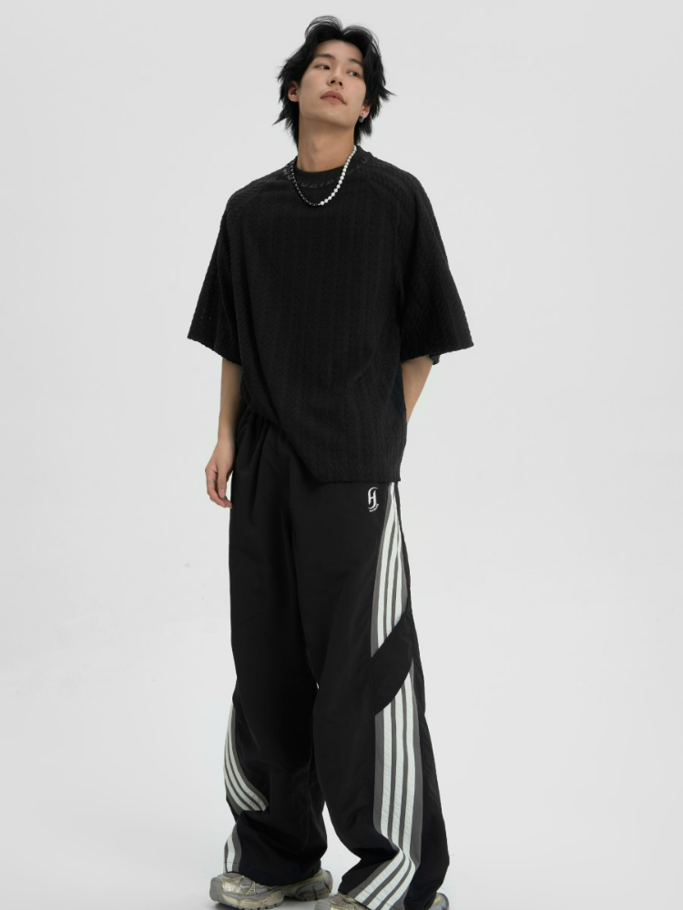 JHYQ Contrast Striped Track Pants